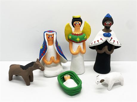Terra Cotta Nativity Figures