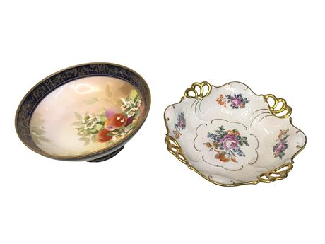 Hand Painted Porcelain Serving Bowls