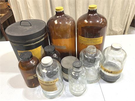 Kodak and Film Developing Bottles