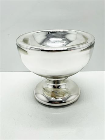 Mercury Glass Footed Bowl