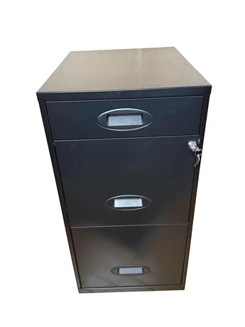 Three Drawer Metal Filing Cabinet