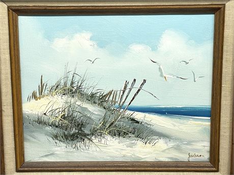 Beach Landscape Oil Painting