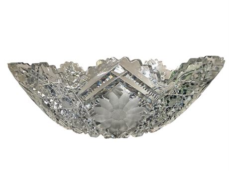 Large Crystal Serving Bowl
