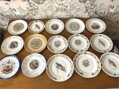 Antique Americana Calendar Plates