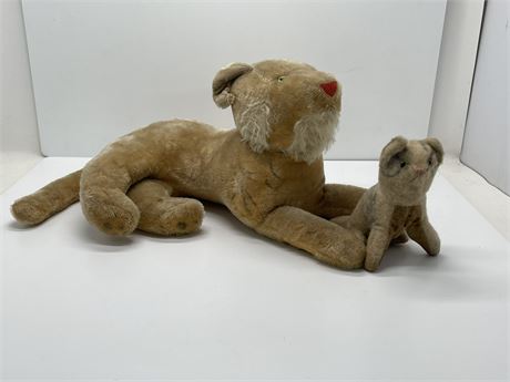 Vintage Stuffed Lions