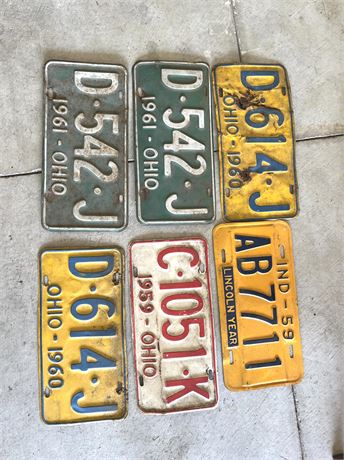 Vintage License Plates