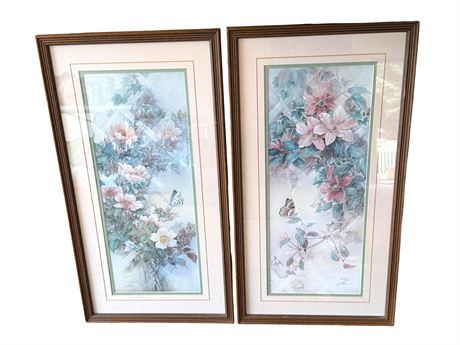 Lena Liu Signed Limited Edition Floral and Butterfly Prints