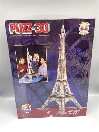 SEALED Eiffel Tower 3D Puzzle