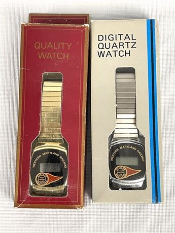 Two (2) Western Maryland Railroad Watches