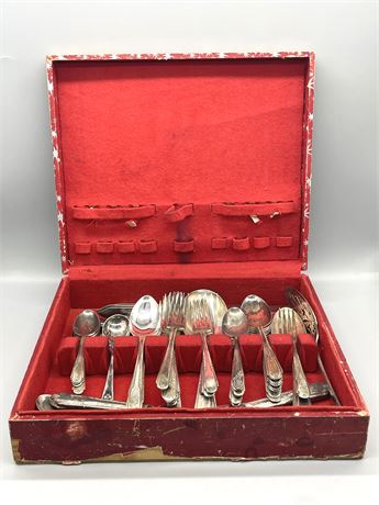 Chest of Silverplate Flatware