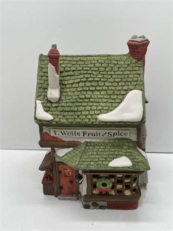Department 56 T. Wells Fruit and Spice Shop