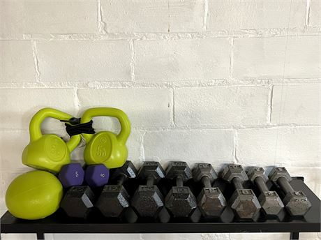 Dumbbell and Medicine Ball Set