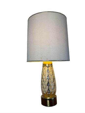 Vintage Metal/Glass Table Lamp