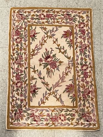 Floral Rug with Boarder