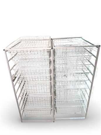 Metal Wire Basket Shelves (x3)