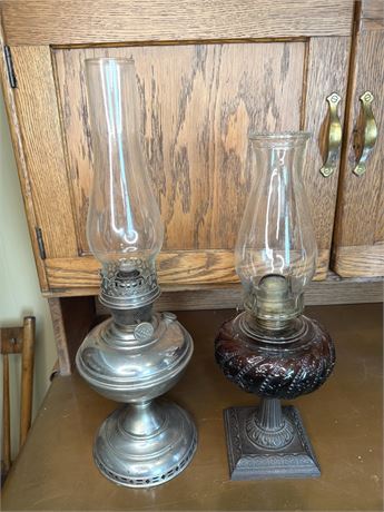 Two (2) Oil Lamps