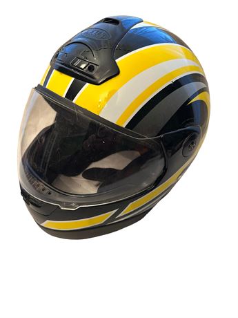 Zeus Dot Yellow & Black Helmet — Size L