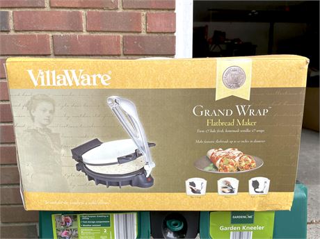 VillaWare Grand Wrap Flatbread Maker