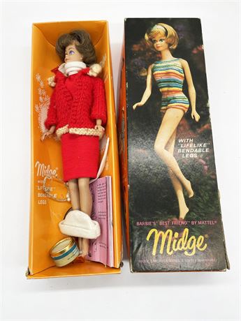 1960s Barbie Midge Doll