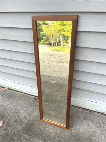 Antique Wood Wall Mirror