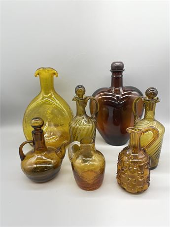 Amber Glass Decoratives