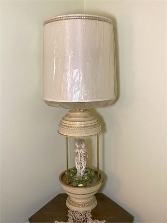 1970s Greek Maiden Rain Oil Lamp