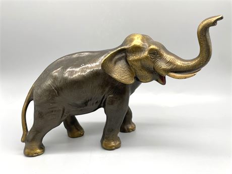 Large Brass Elephant