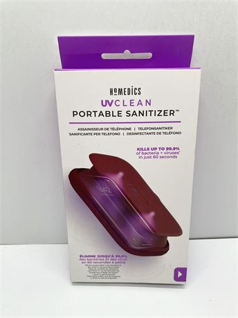 NEW Homedics UV Clean Portable Sanitizer
