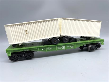 Lionel Flat Car with Trailers No. 9122