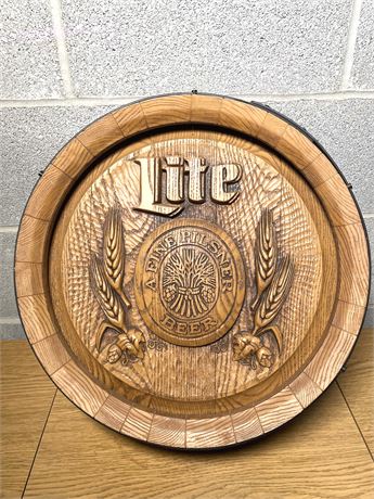 Miller Lite Barrel Sign