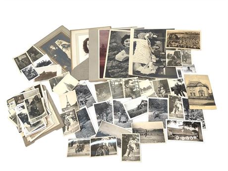 Large Vintage Photo Lot including WWII Photos