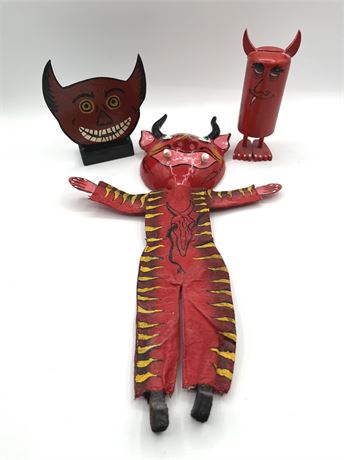 Folk Art Devil Figures