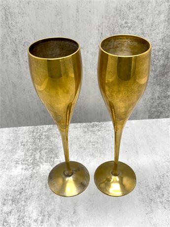 International Silver Company Gold Wine Glasses