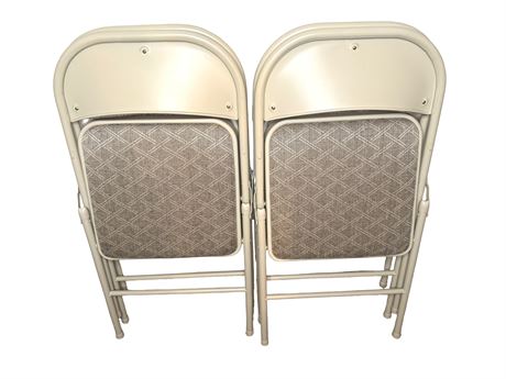 Metal Upholstered Folding Chairs