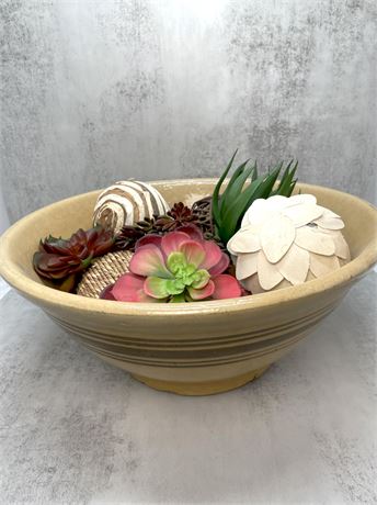 Large Pottery Display Bowl