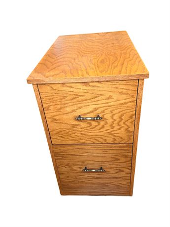 Handmade Wood Filing Cabinet