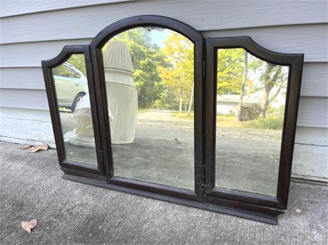 Antique Three Panel Dresser Mirror