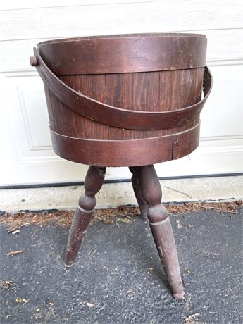 Wood Firkin Bucket