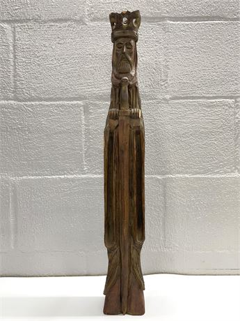 Carved Wood Knight