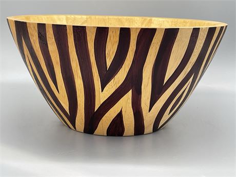Clay Art Zebra Bowl