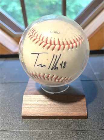 Travis Hafner Signed Baseball