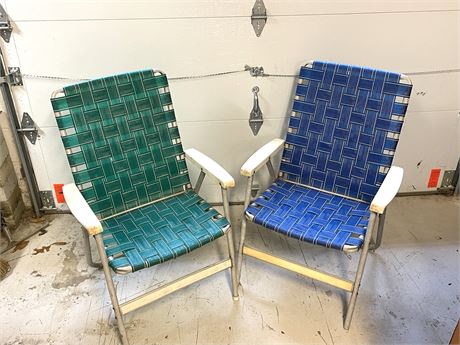 Vintage Aluminum Folding Chairs