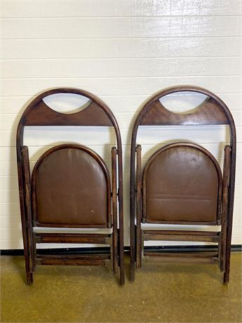 J.P. Redington Wood Folding Chairs