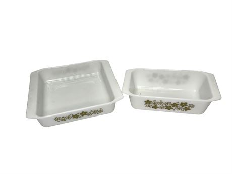 Vintage Pyrex Spring Blossom Casserole Dishes