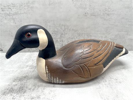 Carved Wood Hand Painted Duck