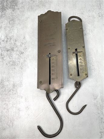 Chatillon's and Lander's Brass Spring Balance Scales