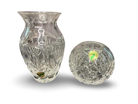 Waterford Crystal Rose and Lima Vases