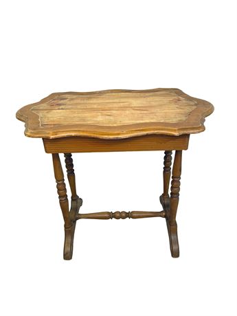 Early Oak Side Table w/ Drawer