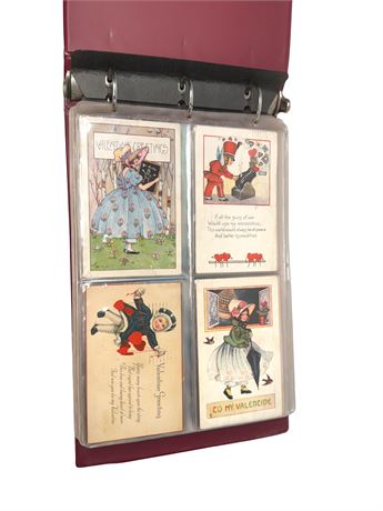 Binder of Vintage/Antique Postcards