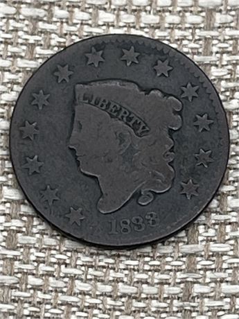 1833 Braided Large Cent